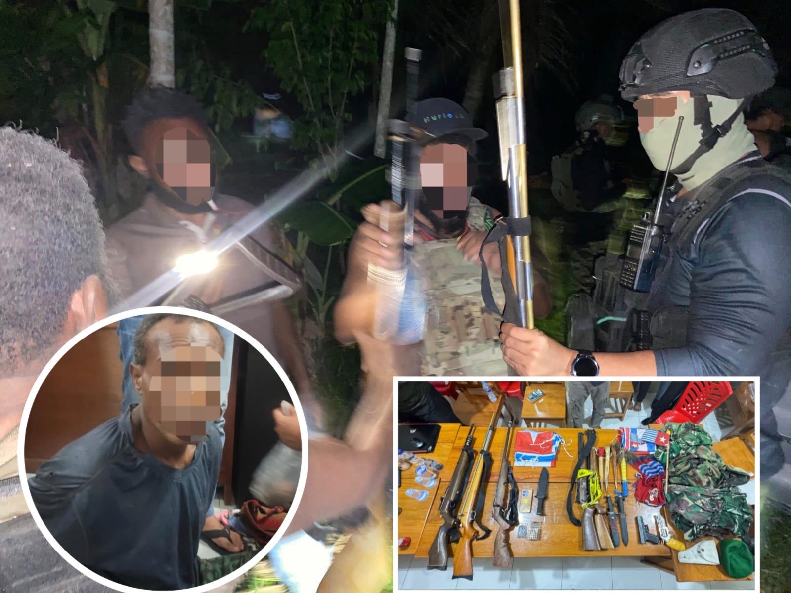 SATGAS KEPOLISIAN OPERASI DAMAI CARTENZ KEMBANGKAN PENANGKAPAN YN, AMANKAN SEJUMLAH BARANG BUKTI DI